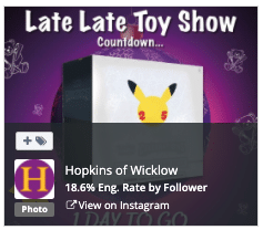 Hopkins Toy Shop engagement top posts
